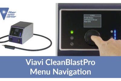 Vidéo : Système de nettoyage de fibre Viavi CleanBlastPRO – Navigation dans les menus