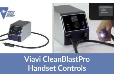 Vidéo : Système de nettoyage de fibre Viavi CleanBlastPRO – Commandes du combiné