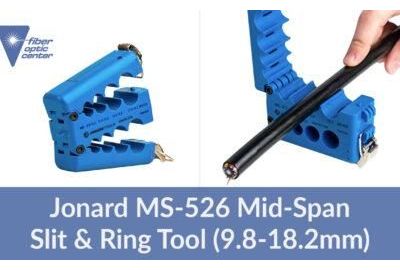 Video: Jonard Tools MS-526 Mid-Span Slit & Ring Tool (9.8-18.2mm)