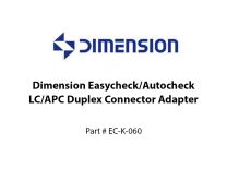 Dimension Easycheck/Autocheck LC/APC Duplex-Stecker-Adapter