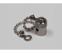CMG ST Metal Dust Cap and Chain, Stainless Steel