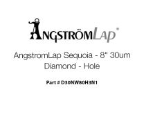 ÅngströmLap® Sequoia Diamond Lapping Film Disc - 8 inch 30µm (micron), Hole