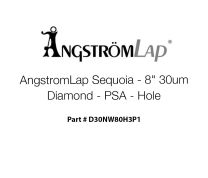 ÅngströmLap® Diamond Lapping Film Disc - 8 inch 30µm (micron), PSA, Hole