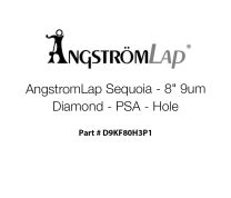 ÅngströmLap® Sequoia Diamond Lapping Film Disc - 8 inch 9µm (micron), PSA, Hole