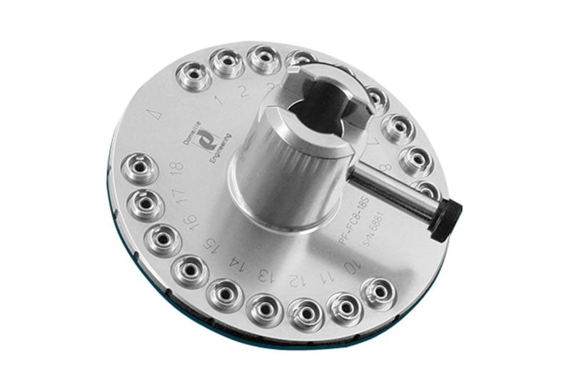 Domaille FC 8° 18Port Polishing Fixture Fiber Optic Center
