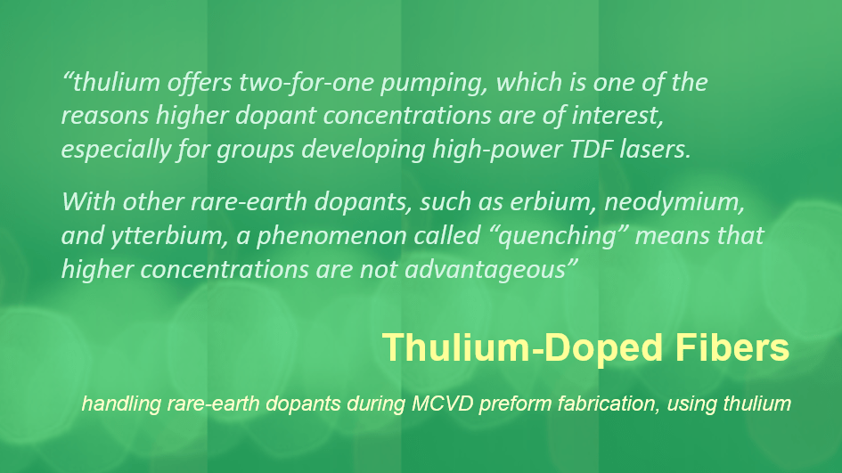 Thulium-dotierte Fasern